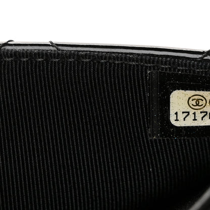 Chanel Patent Quilted Wallet On Chain WOC Black 7 of 10