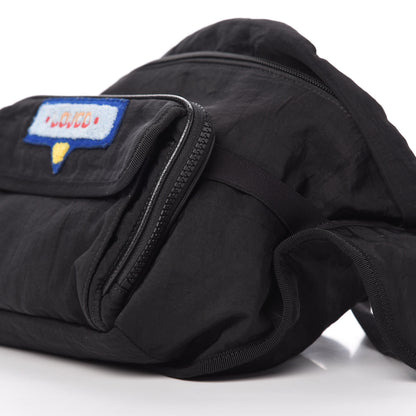 Gucci Nylon 80s Logo Patch Belt Bag Black 7 of 10