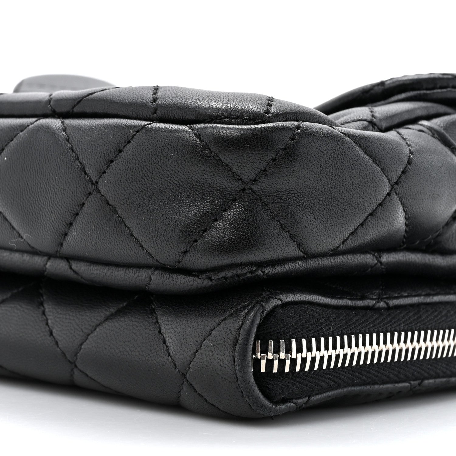 Chanel Lambskin Quilted New Mini Flap Black 10 of 14