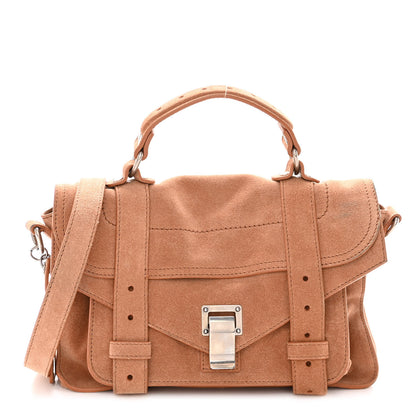 Proenza Schouler Suede Tiny PS1 Satchel Tan 1 of 9