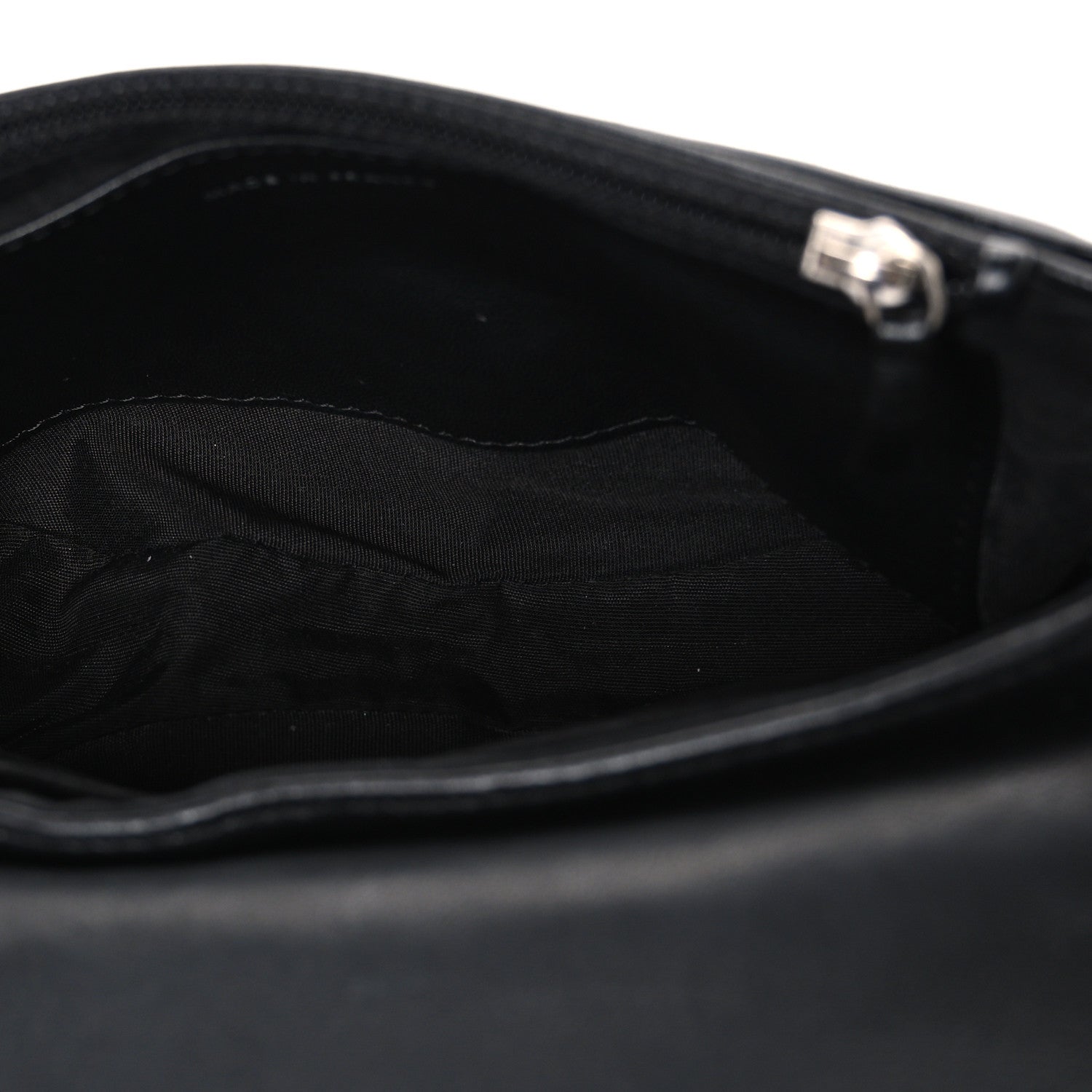 Chanel Lambskin Half Moon Wallet On Chain WOC Black 4 of 10