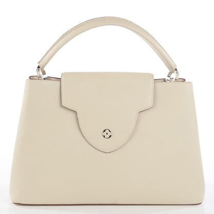 Louis Vuitton Taurillon Capucines GM Blanc Casse 3 of 8