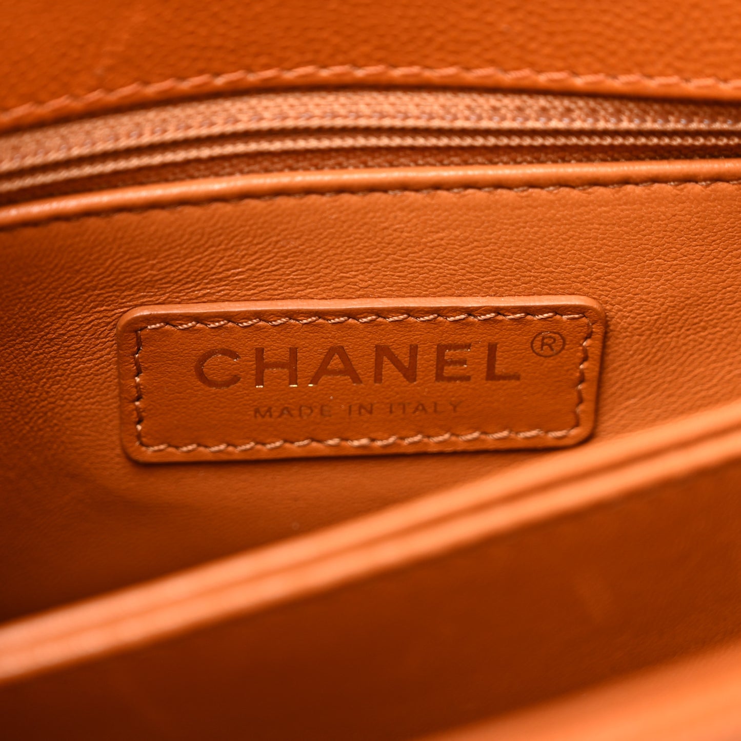 Caviar Quilted Mini Coco Handle Flap Light Brown