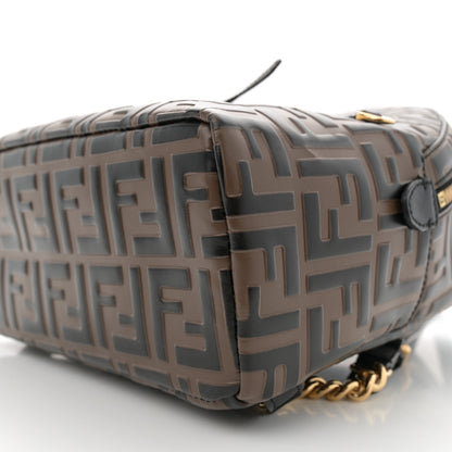 Fendi Vitello Bi-Color FF 1974 Embossed Mini Backpack Maya Black 10 of 10