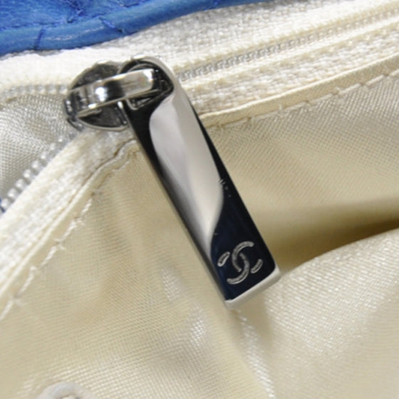Lambskin Soft and Chain Large Flap Blue