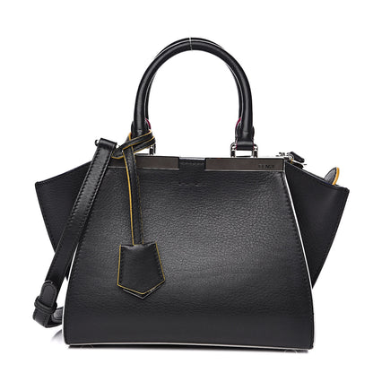Fendi Vitello Dolce Mini 3Jours Tote Black 1 of 12