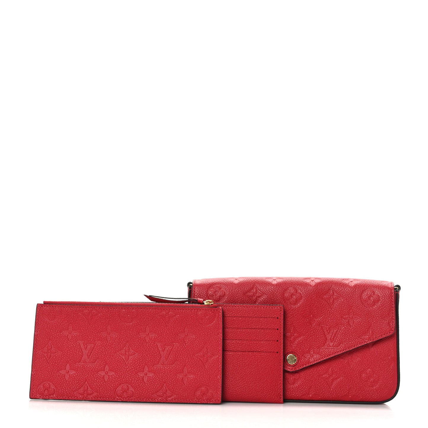 Empreinte Pochette Felicie Chain Wallet Cherry