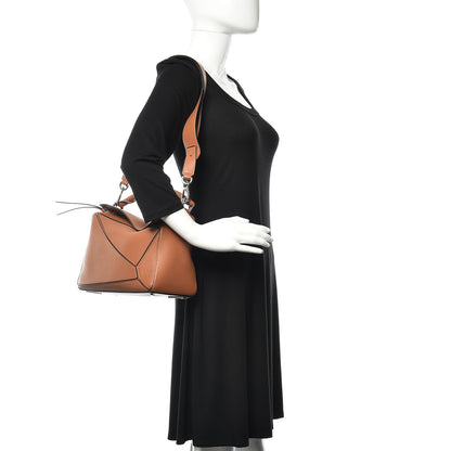 Loewe Calfskin Medium Puzzle Bag Tan 2 of 11