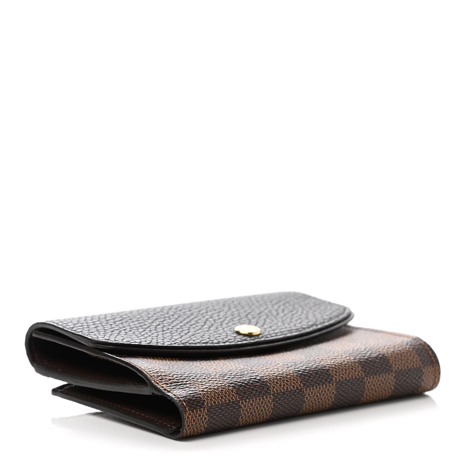 Louis Vuitton Damier Ebene Normandy Compact Wallet Black 4 of 7