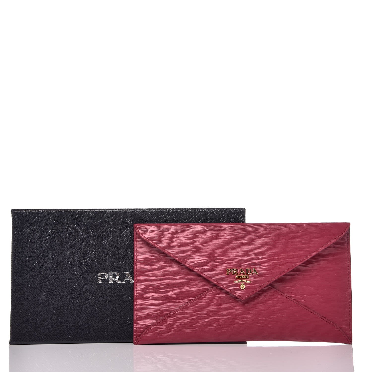 Prada Vitello Move Envelope Wallet Ibisco 8 of 8