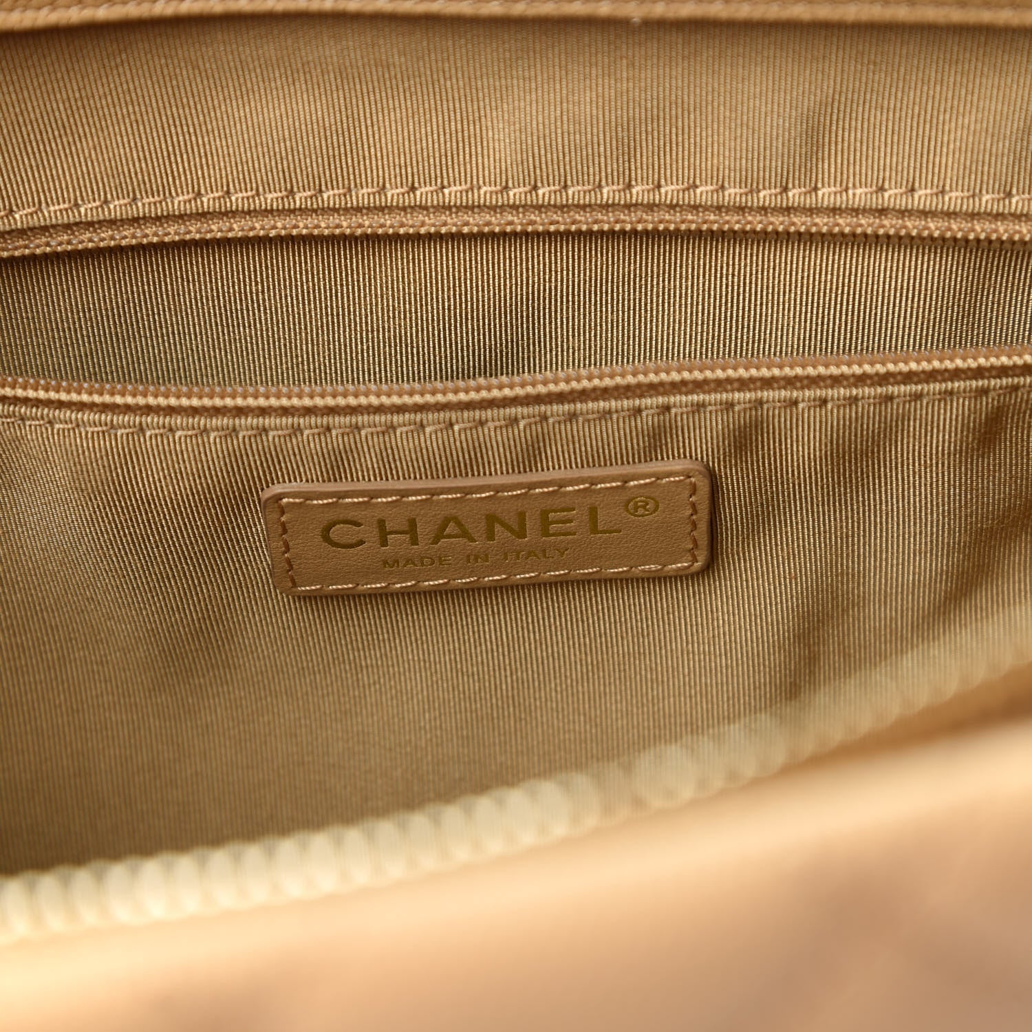 Chanel Caviar Quilted Rolled Up Tote Beige 8 of 11