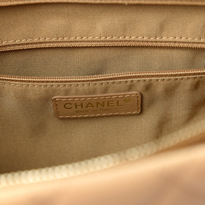 Chanel Caviar Quilted Rolled Up Tote Beige 8 of 11