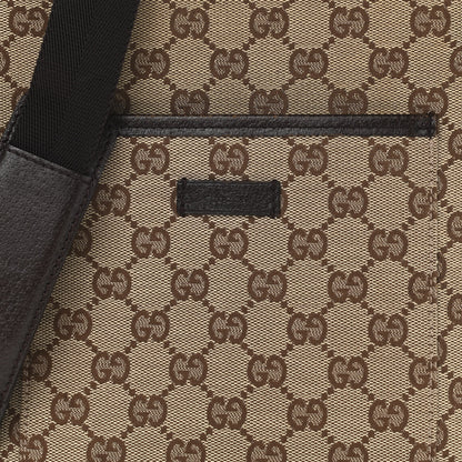 Gucci Monogram Flat Messenger Bag Dark Brown 8 of 15