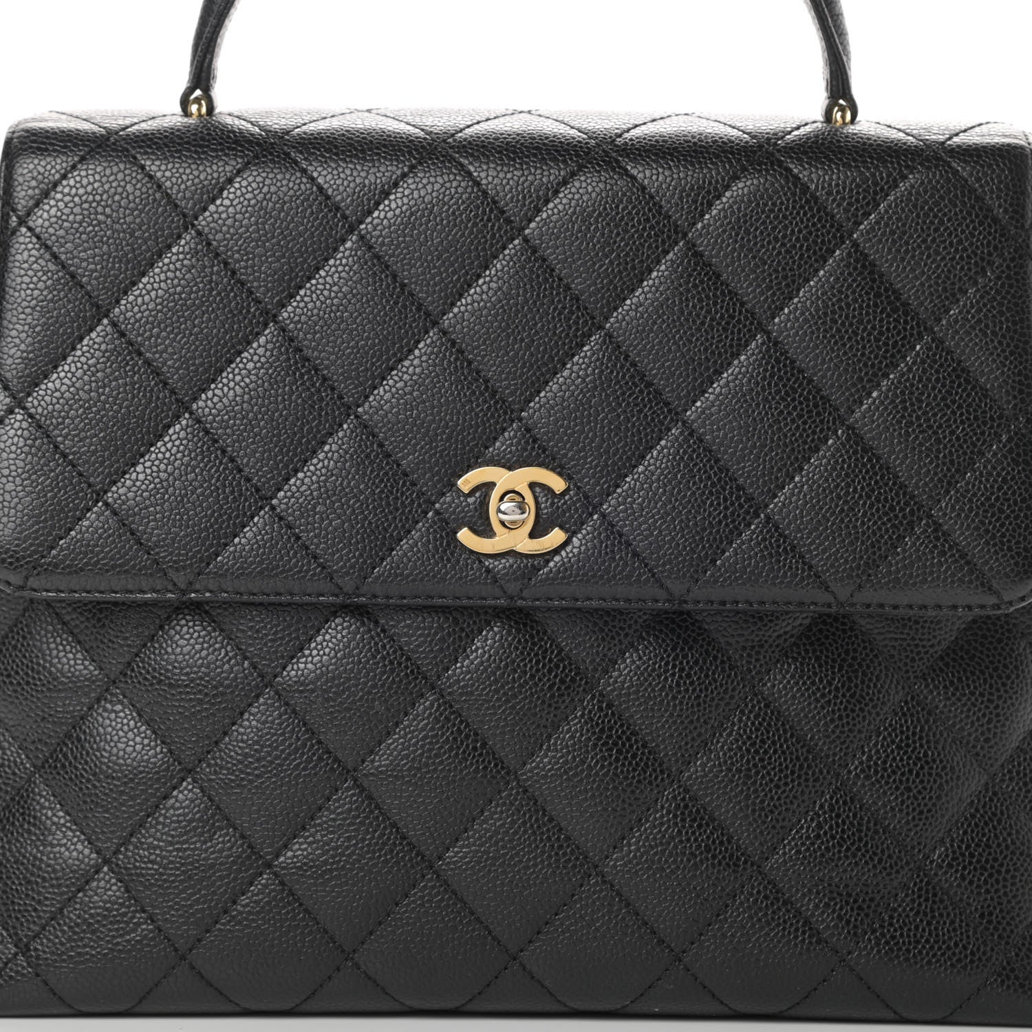 Chanel Caviar Quilted Jumbo Kelly Flap Black 9 of 12