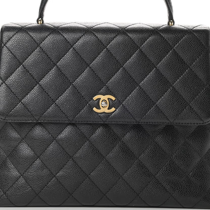 Chanel Caviar Quilted Jumbo Kelly Flap Black 9 of 12