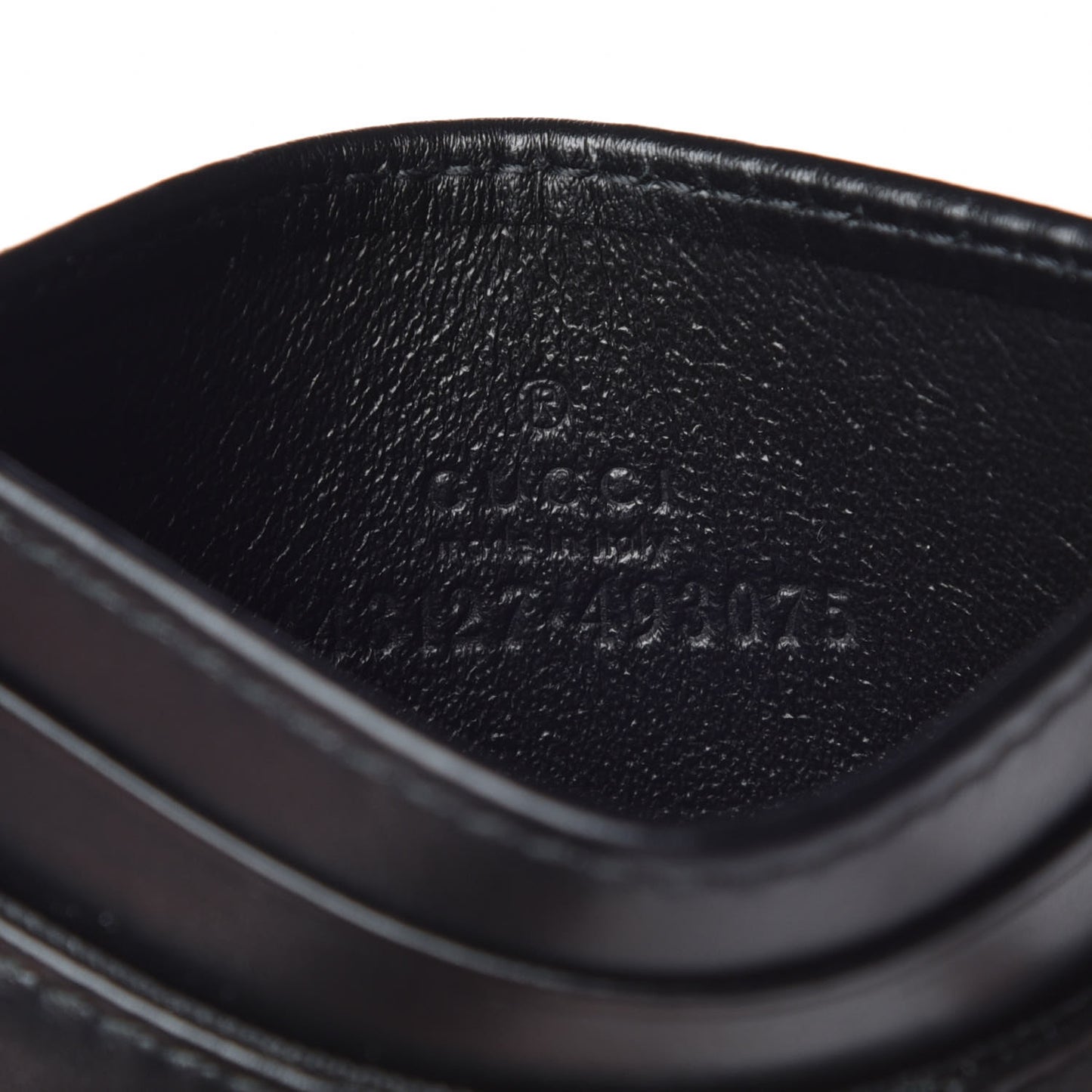 Calfskin Matelasse GG Marmont Card Holder Black