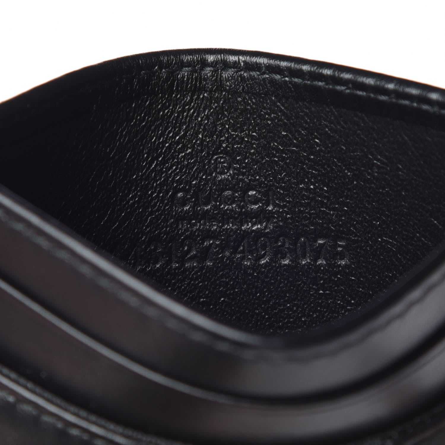 Gucci Calfskin Matelasse GG Marmont Card Holder Black 7 of 8