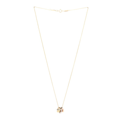 Tiffany 18K Yellow White Rose Gold Elsa Peretti Triple Eternal Circle Pendant Necklace 2 of 7