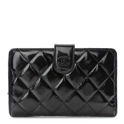 Chanel Patent CC French Wallet Black 1 of 10
