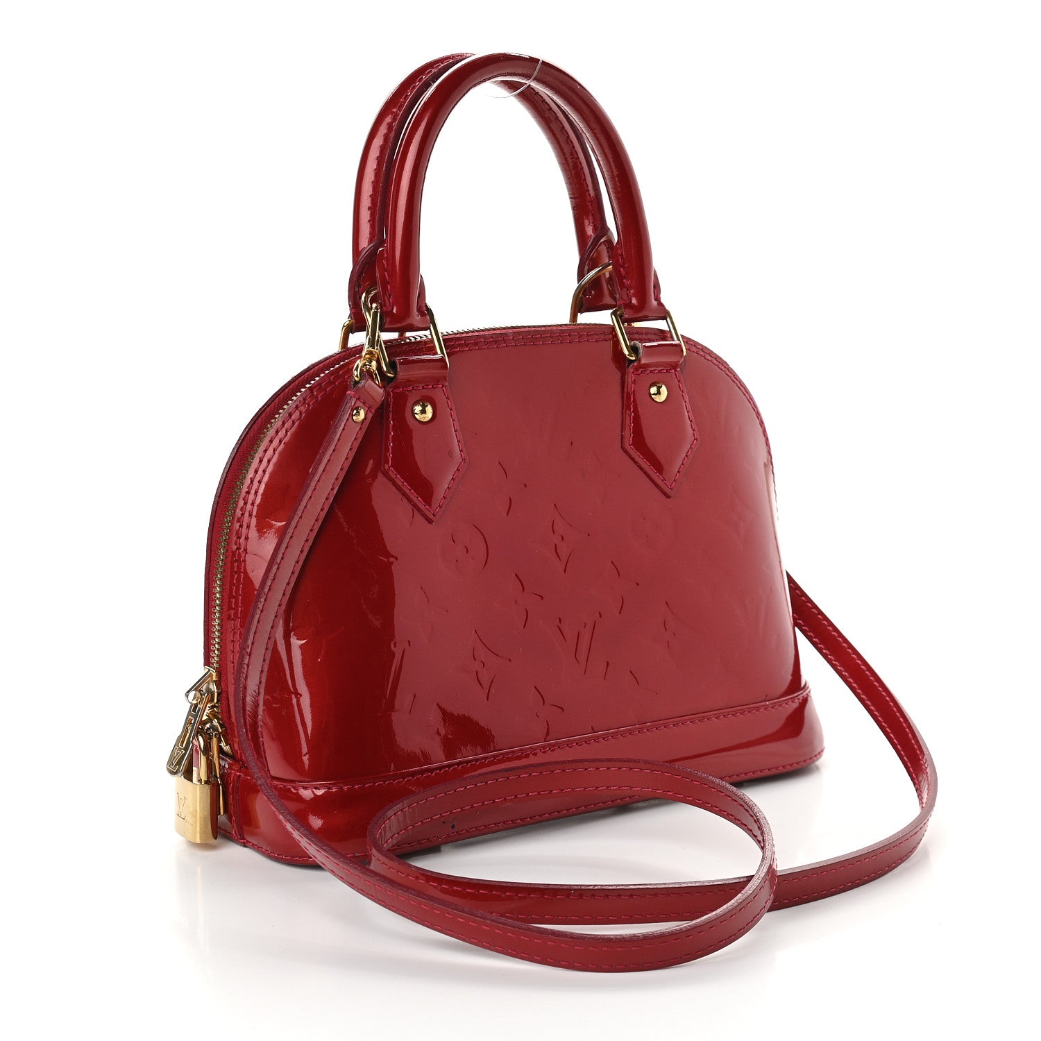 Louis Vuitton Vernis Alma BB Pomme D'Amour 3 of 11