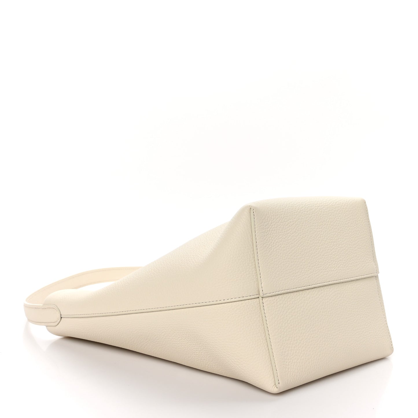 Grained Calfskin Medium N/S Park Tote Ivory