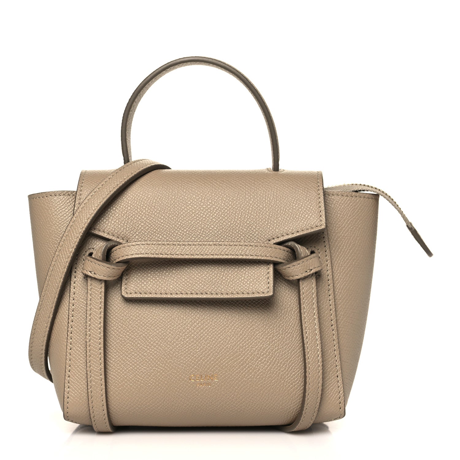 Celine Grained Calfskin Pico Belt Bag Light Taupe 1 of 8
