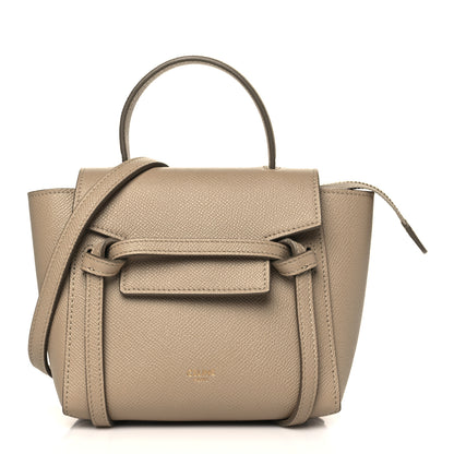 Celine Grained Calfskin Pico Belt Bag Light Taupe 1 of 8