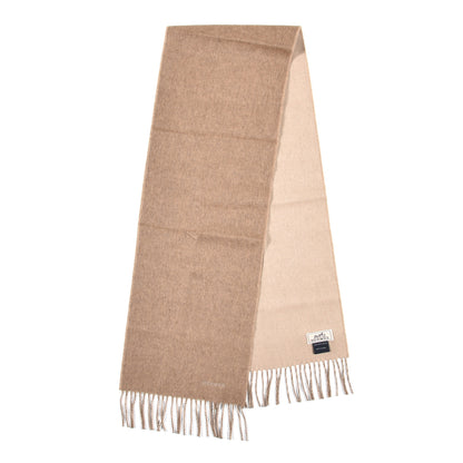 Hermes Cashmere Recto Verso Muffler Marron Glace Craie 2 of 5