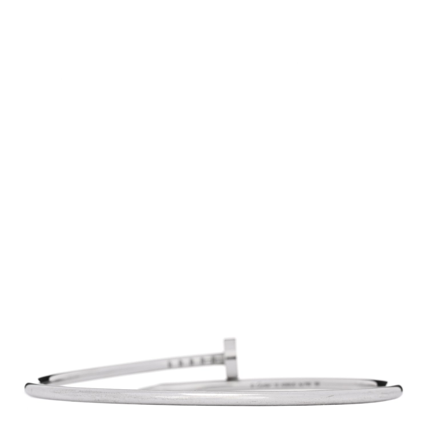 Cartier 18K White Gold Small Juste Un Clou Bracelet 18 2 of 4