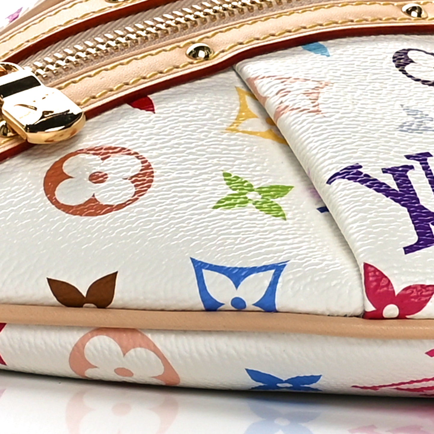 LV X TM Monogram Multicolor High Rise Bumbag White