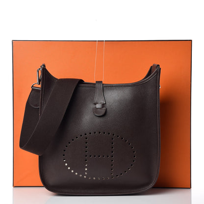 Hermes Epsom Evelyne II PM Chocolate 10 of 10