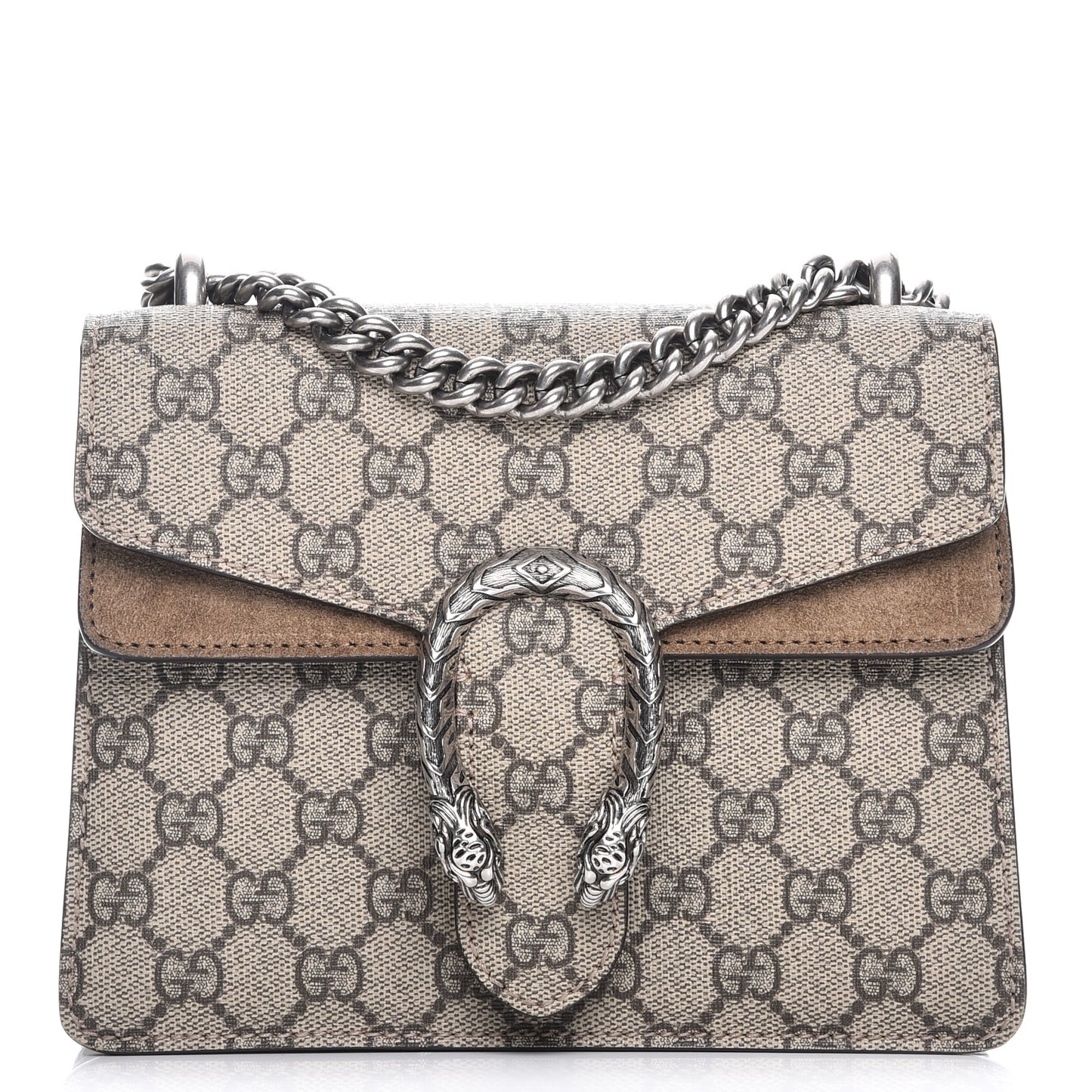 GG Supreme Monogram Mini Dionysus Shoulder Bag Taupe