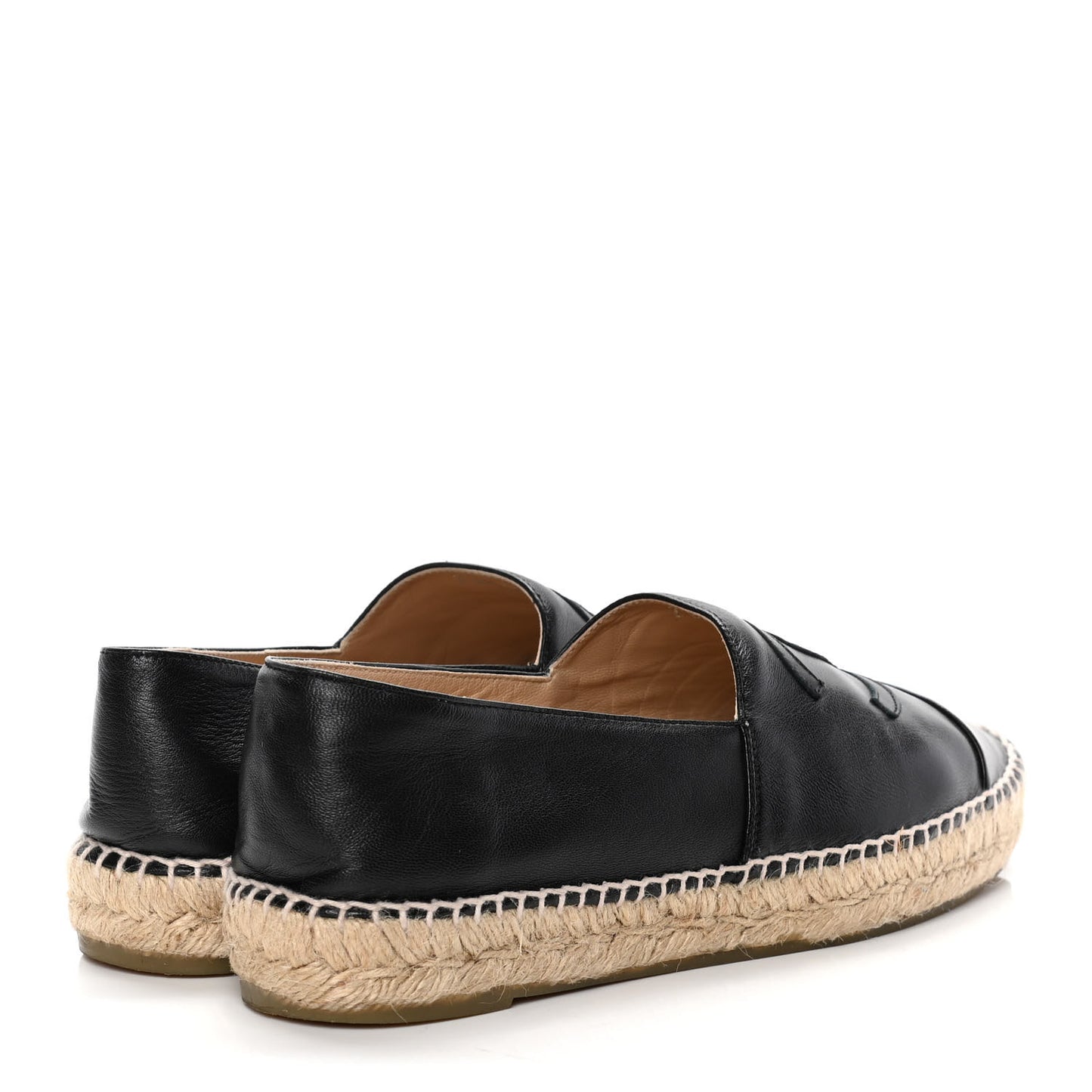 Lambskin CC Espadrilles 40 Black