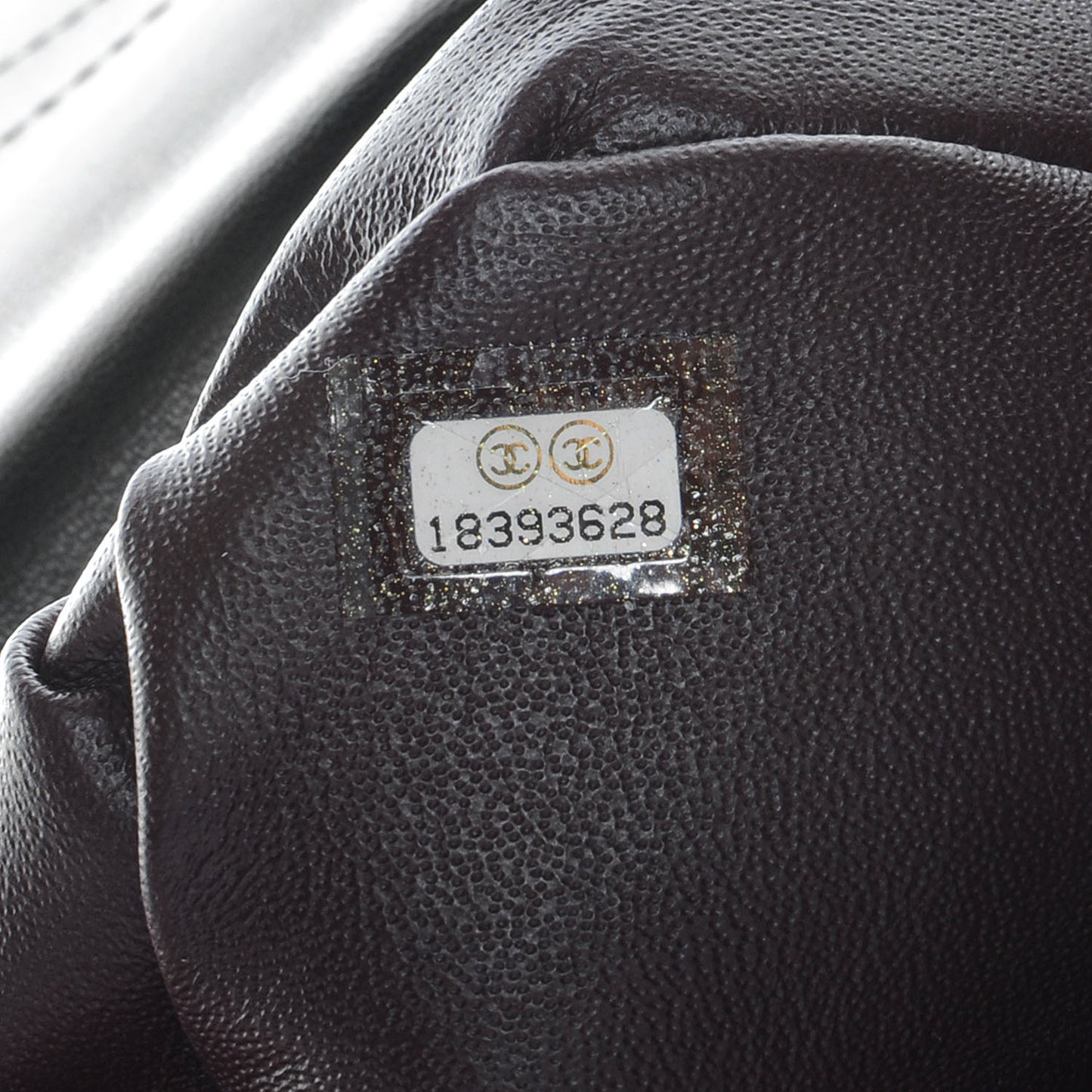 Lambskin Diamond CC Flap Black