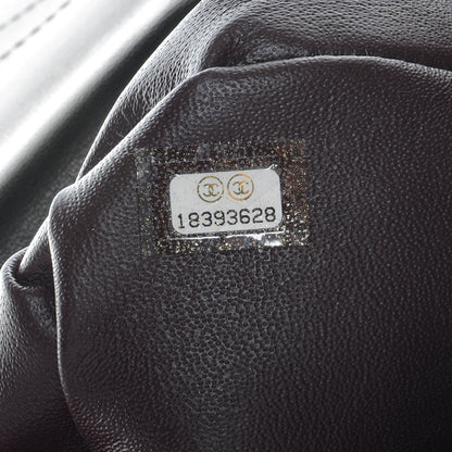 Chanel Lambskin Diamond CC Flap Black 7 of 7