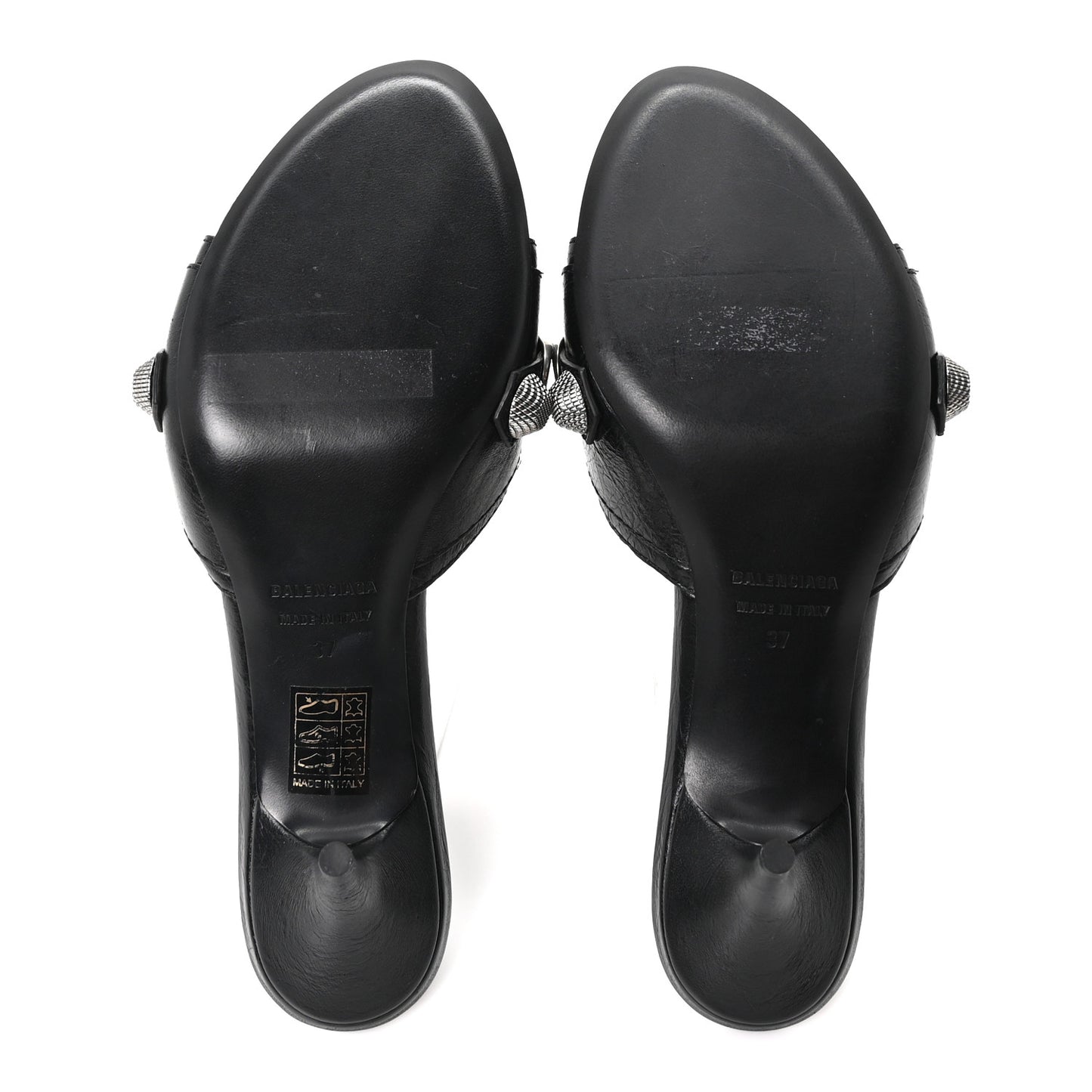 Agneau Arena Cagole 50mm Slide Sandals 37 Black