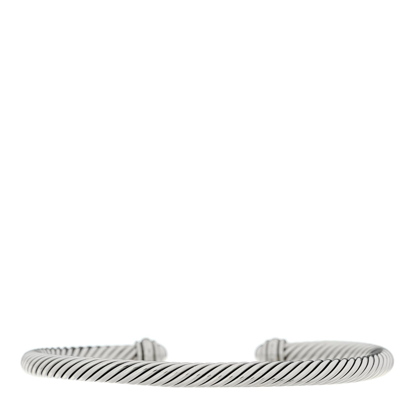 Sterling Silver 18K Yellow Gold 4mm Cable Classics Bracelet