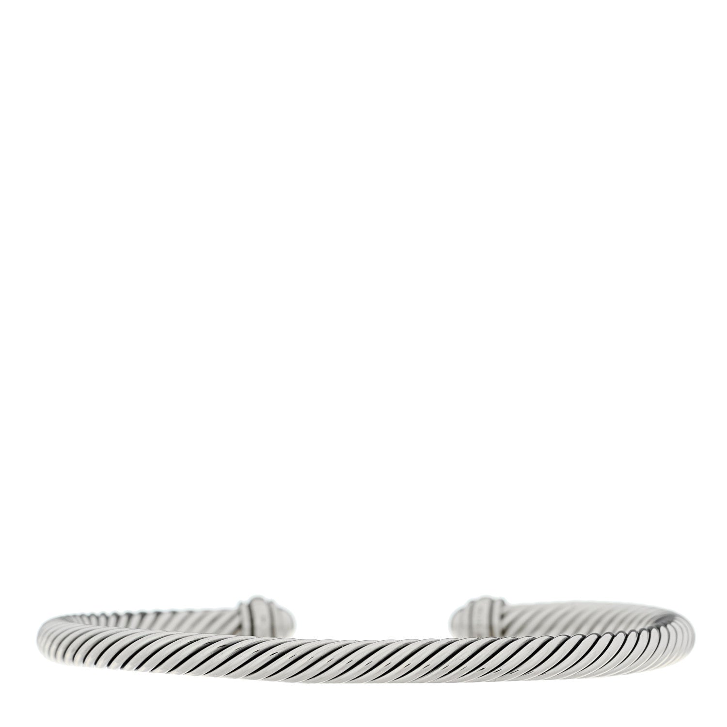 David Yurman Sterling Silver 18K Yellow Gold 4mm Cable Classics Bracelet 2 of 3