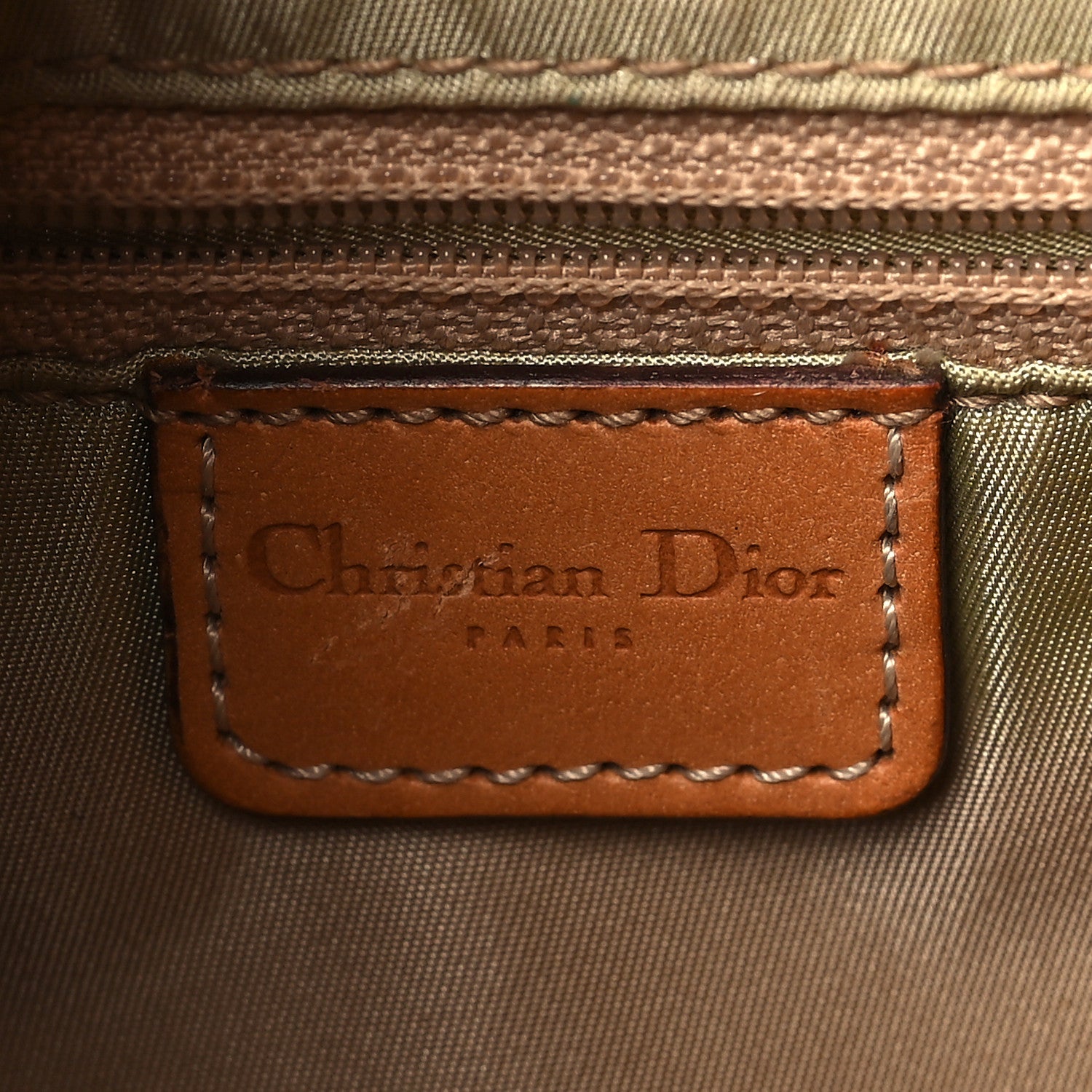 Christian Dior Calfskin Monogram Street Chic Large Columbus Ave Beige 6 of 8