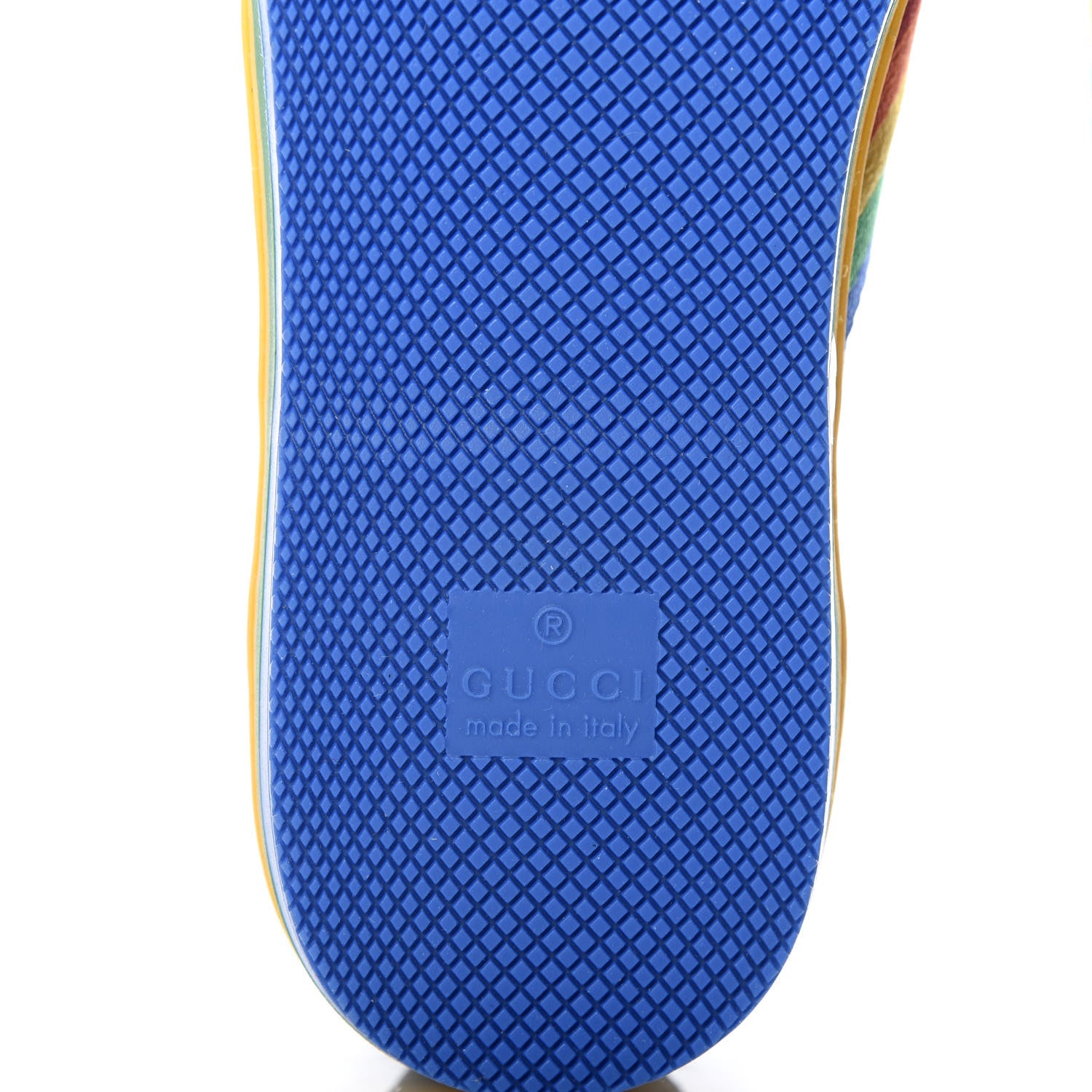 Gucci Suede Rainbow Womens G74 Sneakers 35 Black 7 of 10