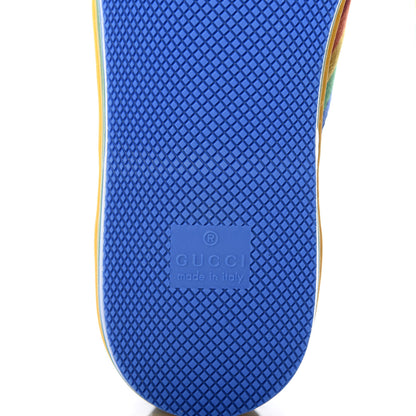 Gucci Suede Rainbow Womens G74 Sneakers 35 Black 7 of 10