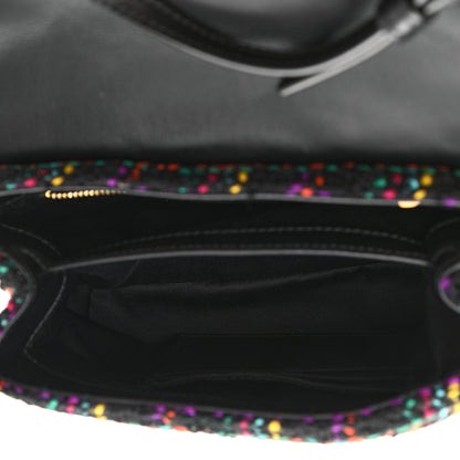 Saint Laurent Tweed Toy Loulou Shoulder Bag Black 5 of 11