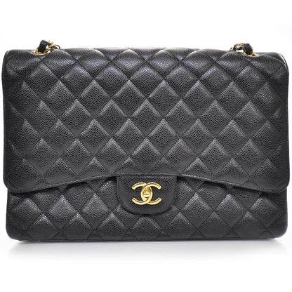 Chanel Caviar Maxi Flap Black 1 of 9