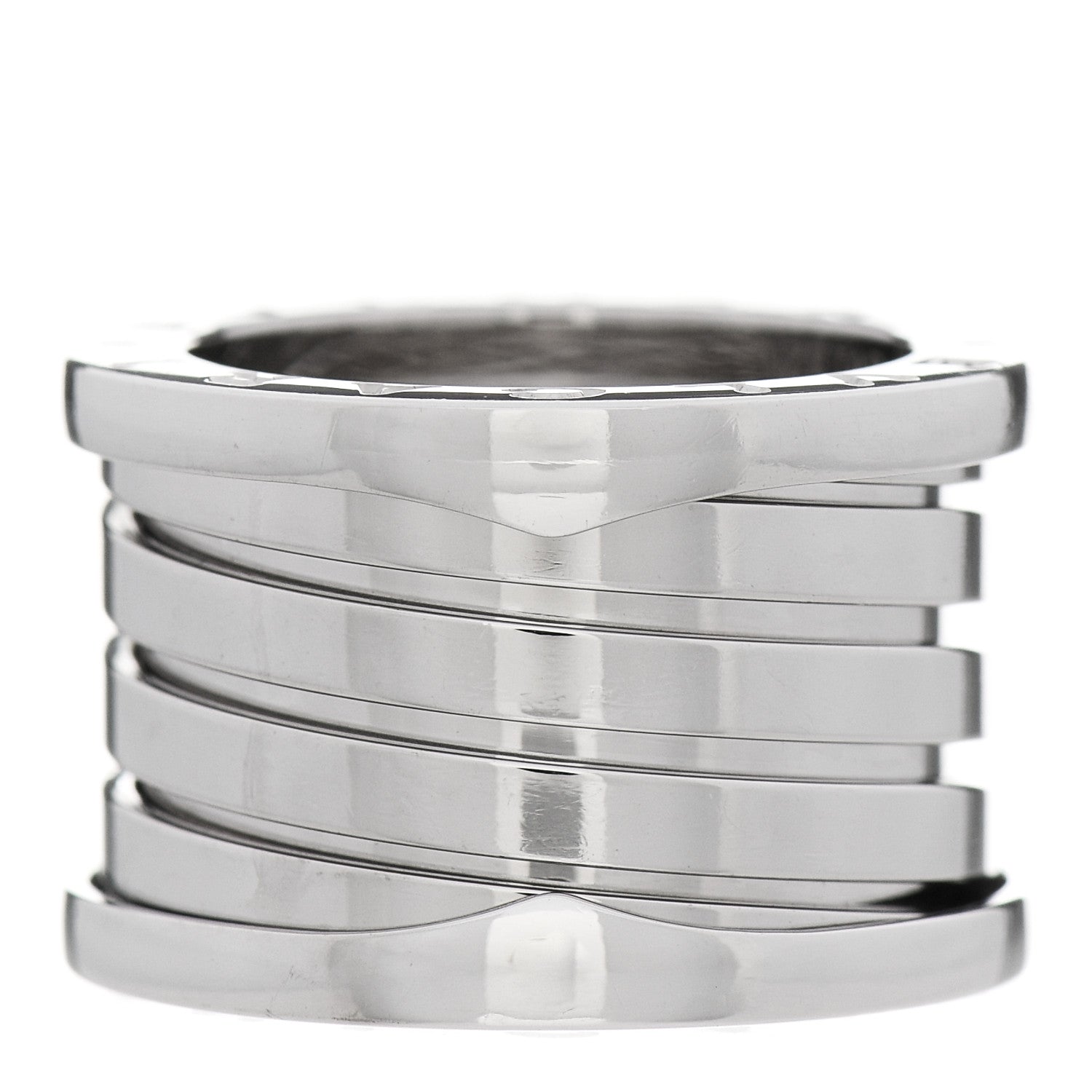 Bulgari 18K White Gold B.Zero1 Four-Band Ring 49 5 2 of 7