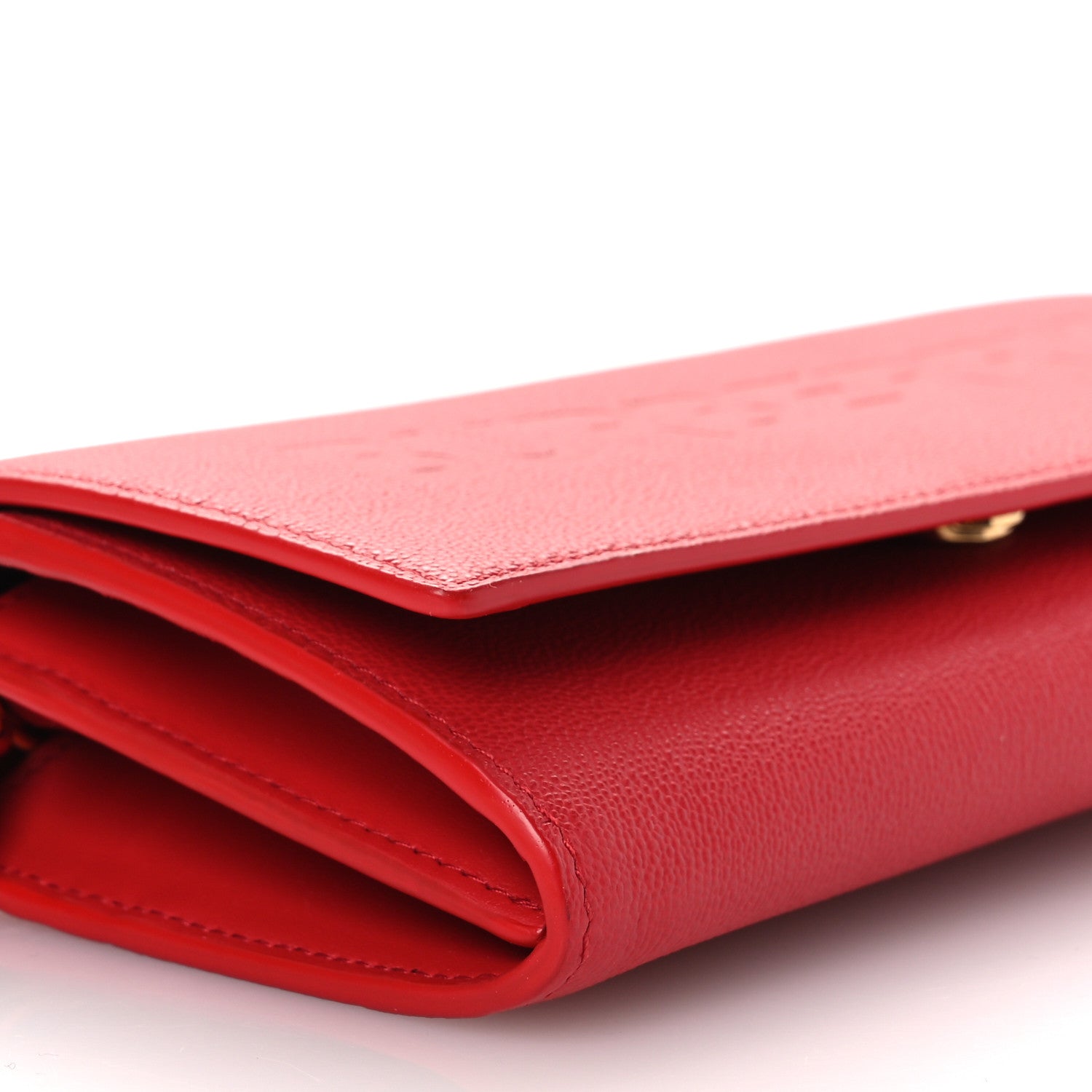 Burberry Grainy Calfskin Logo Henley Wallet On Chain Red 10 of 15