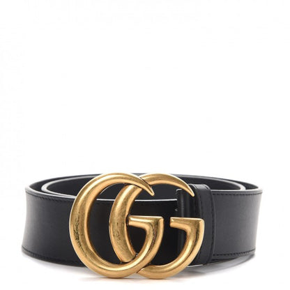 Gucci Calfskin Double G 40mm Belt 65 26 Black 1 of 8