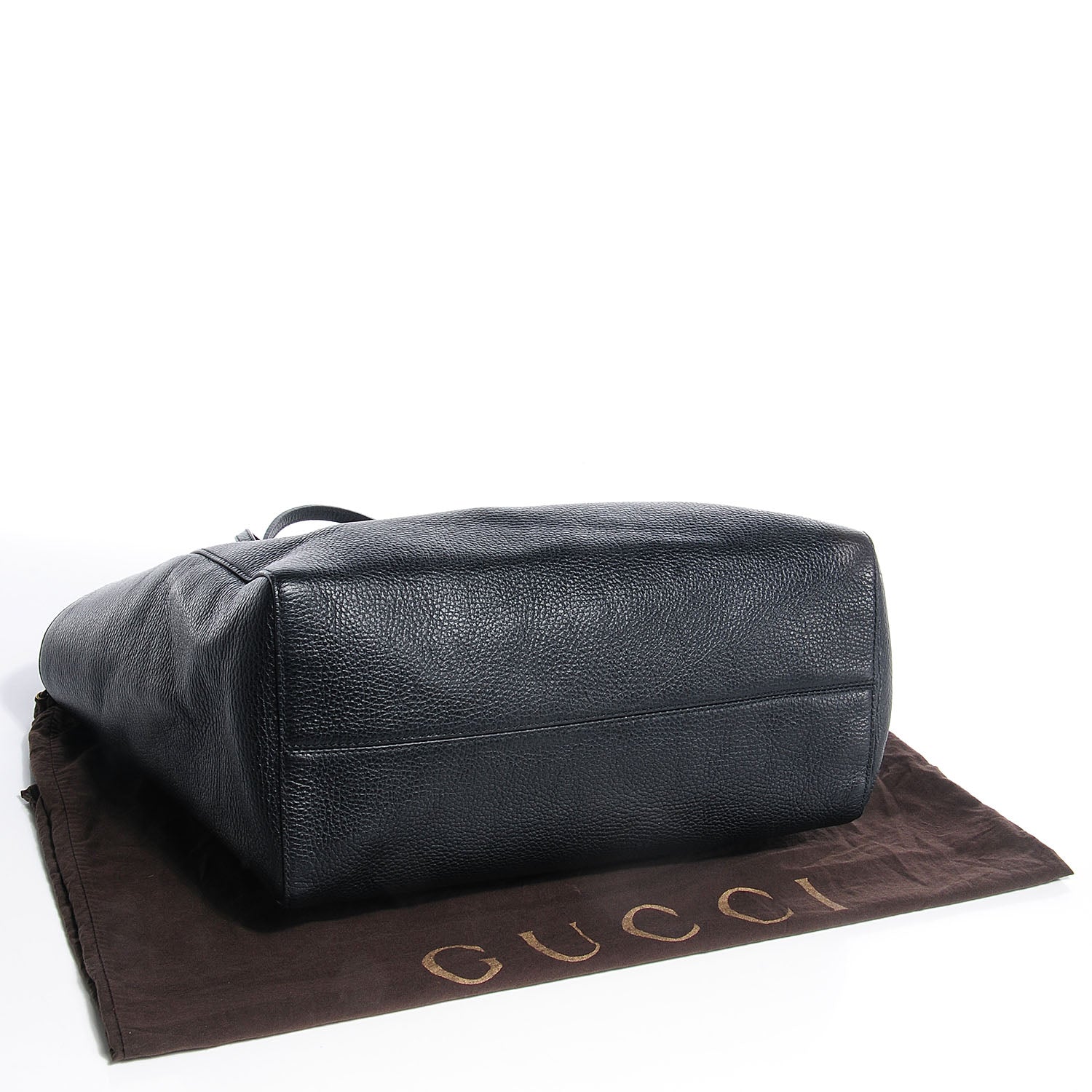 Gucci Dollar Calfskin Medium Swing Tote Black 4 of 7