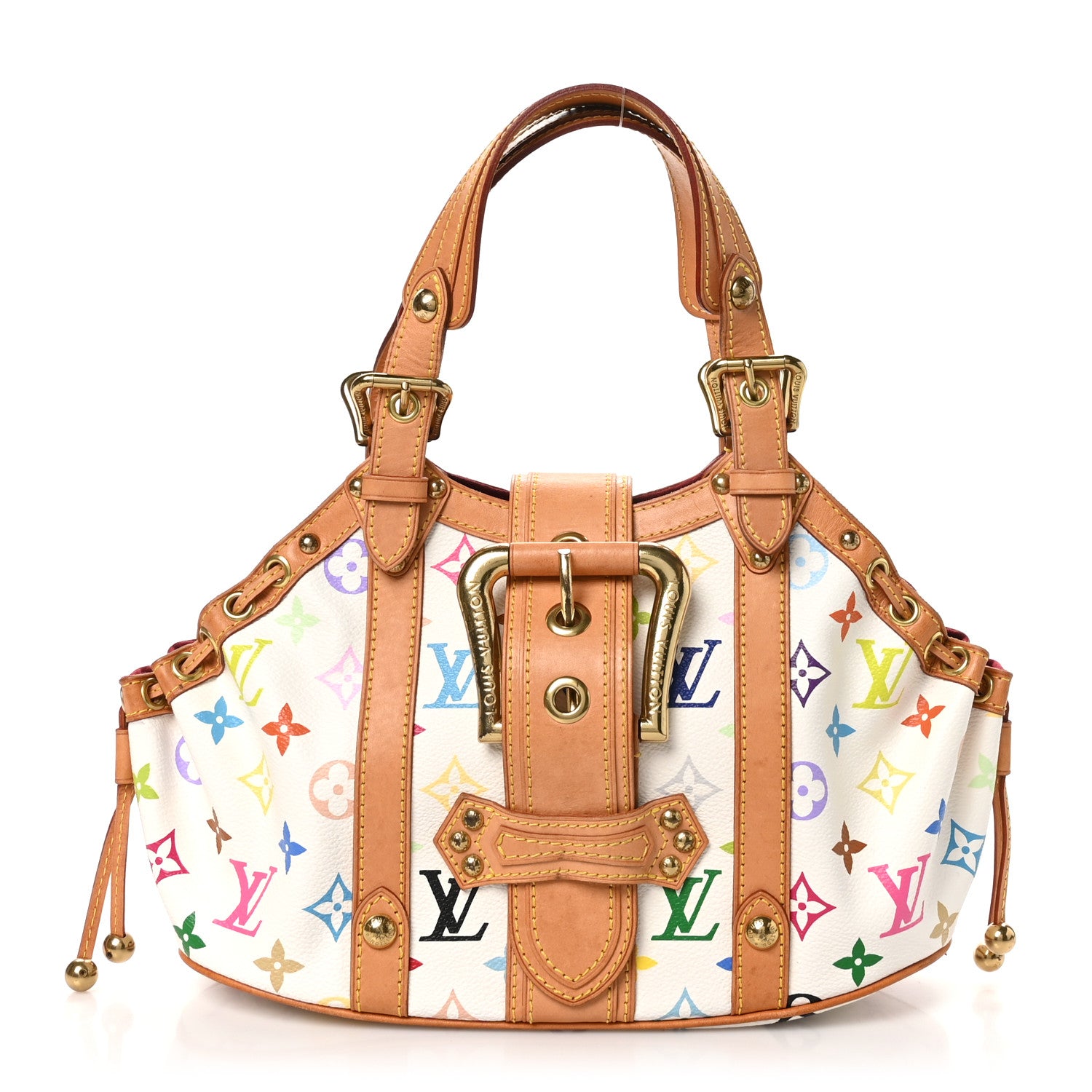 Louis Vuitton Monogram Multicolor Theda GM White 1 of 10