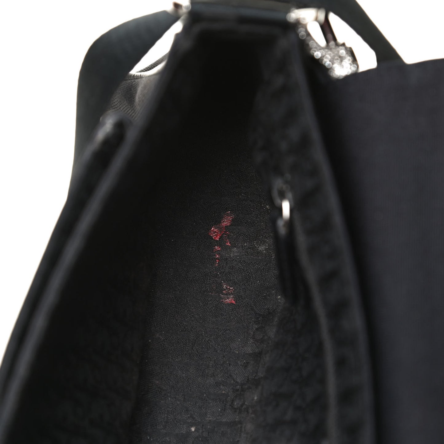 Silk Jersey Crystal Hardcore Clutch Black