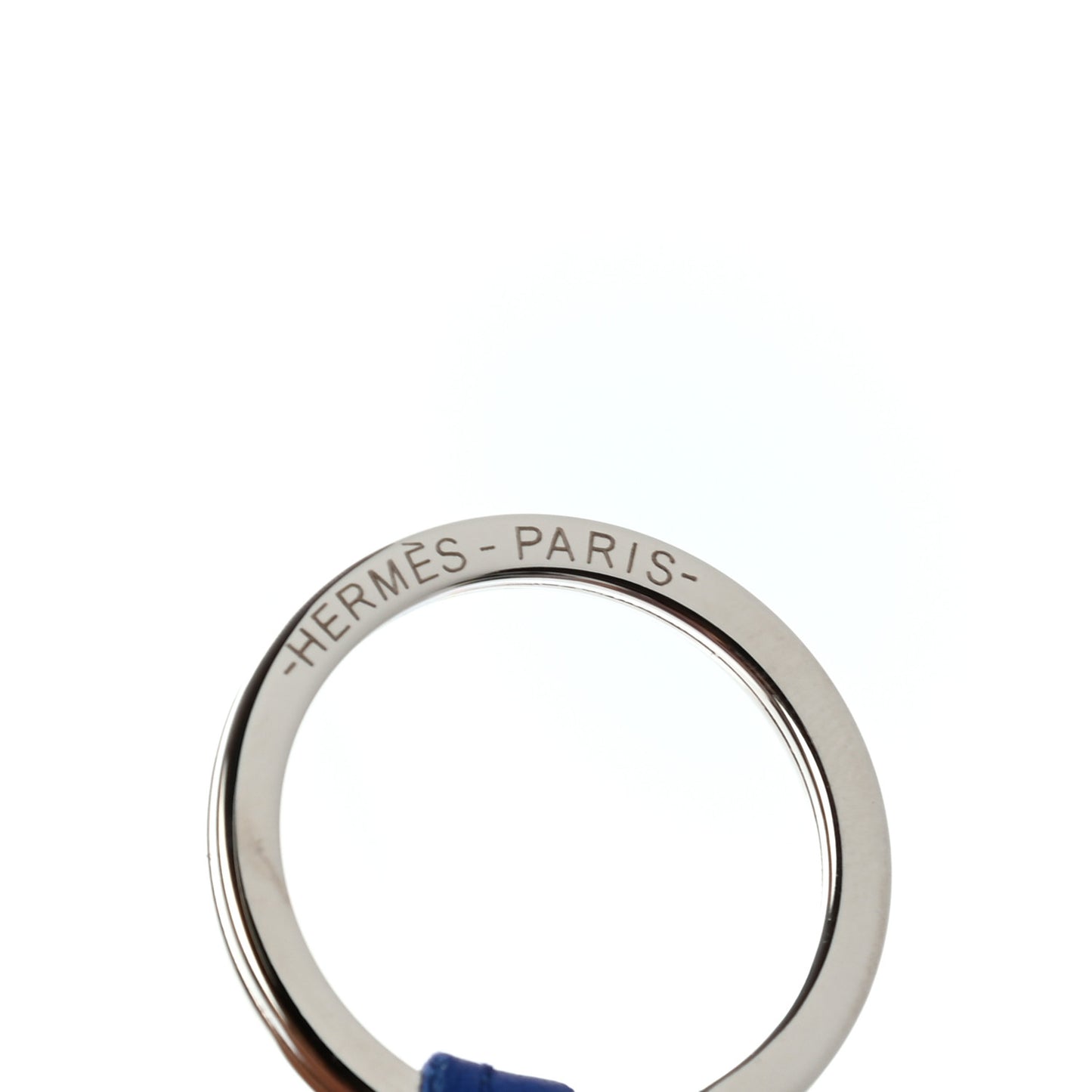 Lambskin Carmen Tassel Key Holder Bleu Electrique
